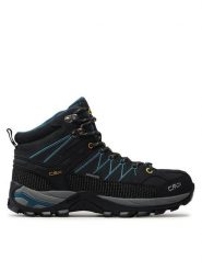 CMP Trekkingi Rigel Mid Trekking Shoe Wp 3Q12947 Szary. Szare buty trekkingowe męskie CMP, bez wzorów, ze skóry, bez obcasa, bez zapięcia. Za 339.99 zł.
