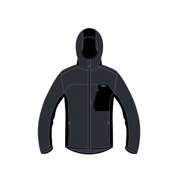 Kurtka z kapturem CMP. Białe bluzy nierozpinane męskie CMP, m, bez wzorów, bez ramiączek, z kapturem. Za 389.99 zł.