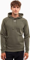 Under Armour Bluza męska Under Armour Rival Fleece Hoodie oliwkowa 1379757 390 M. Zielone bluzy nierozpinane męskie Under Armour, m, bez wzorów, bez ramiączek, bez kaptura. Za 353.78 zł.