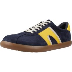 Buty CAMPER K100937 020 Niebieski. Niebieskie buty zimowe męskie Camper, bez wzorów, z tkaniny, sportowe, bez obcasa, bez zapięcia. Za 531.98 zł.