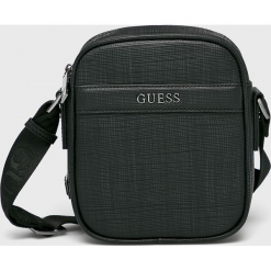 Guess Jeans - Saszetka. Czarne saszetki męskie marki Guess Jeans, z aplikacjami, z jeansu. W wyprzedaży za 229.90 zł.