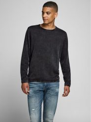 Jack & Jones Sweter Leo 12174001 Czarny Regular Fit. Czarne kardigany męskie Jack & Jones, m, bez wzorów, z bawełny, bez ramiączek. Za 129.99 zł.