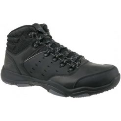 Skechers Larson 65160-Blk 42,5 Czarne. Czarne buty trekkingowe męskie Skechers, ze skóry. W wyprzedaży za 299.99 zł.