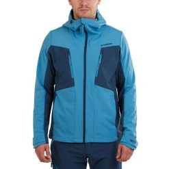 Kurtka softshell męska Fundango Rauris Softshell. Niebieskie kurtki softshell męskie Fundango, m, bez wzorów, z softshellu, bez kaptura, trekkingowe. Za 519.90 zł.