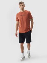 4F Spodenki dresowe męskie - czarne XXL. Czarne szorty męskie 4f, bez wzorów, z bawełny, sportowe. W wyprzedaży za 79.99 zł.