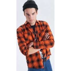 Koszula w kratę z kolekcji Night Animals - Pomarańczowy. Koszule męskie marki Cropp. Za 79.99 zł.