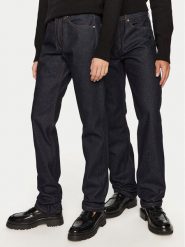 AMI PARIS Jeansy HTR001.DE0011 Granatowy Regular Fit. Niebieskie jeansy męskie AMI PARIS, bez wzorów, z bawełny. Za 619.99 zł.