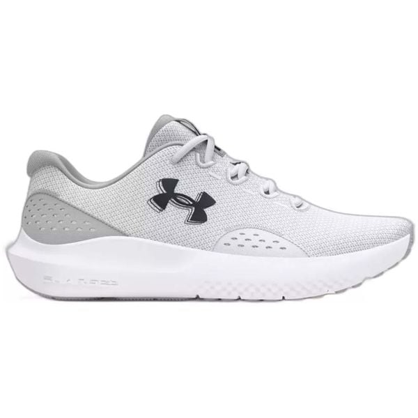 Buty do biegania męskie Under Armour Charged Surge 4halo. Białe buty do biegania męskie Under Armour, bez wzorów, bez zapięcia, do biegania. Za 179.99 zł.