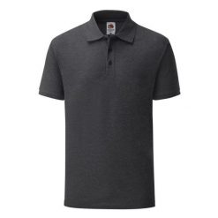 Koszulka Polo Męska Dopasowana. Szare koszulki polo męskie Fruit of the Loom, m, bez wzorów, bez kołnierzyka, bez ramiączek. Za 66.99 zł.