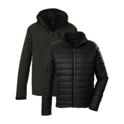 Kombinezon parka i puchówka Killtec KOW 95. Brązowe parki męskie KILLTEC, na jesień, bez wzorów, z puchu, bez kaptura. Za 677.50 zł.