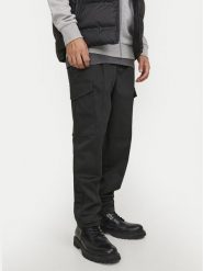 Jack & Jones Spodnie materiałowe Bill 12247358 Czarny Tapered Fit. Czarne spodnie na co dzień męskie Jack & Jones, bez wzorów, z bawełny. Za 159.99 zł.