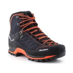 Buty trekkingowe męskie Salewa Buty Męskie MS Mtn Trainer Mid Gtx. Brązowe buty zimowe męskie Salewa, bez wzorów, z materiału, sportowe, za kostkę, bez obcasa, bez zapięcia. W wyprzedaży za 909.45 zł.
