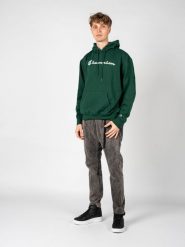 Champion Bluza "Hoodie" | HBGF89HY07718 | Mężczyzna | Zielony. Zielone bluzy nierozpinane męskie CHAMPION, m, bez wzorów, z bawełny, bez ramiączek, bez kaptura. W wyprzedaży za 159.00 zł.
