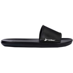 Klapki Rider Speed Slide Ad M 11766-21555 czarne. Czarne klapki i japonki męskie bez wzorów, ze skóry. Za 116.35 zł.