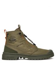 Palladium Trapery Sp20 Travel Hi 74476-377-M Zielony. Zielone buty zimowe męskie Palladium, bez wzorów, z materiału, bez obcasa, bez zapięcia. Za 299.99 zł.