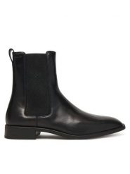 Calvin Klein Sztyblety Slim Ess HM0HM01914 Czarny. Czarne sztyblety męskie Calvin Klein, ze skóry, bez obcasa, bez zapięcia. Za 599.99 zł.