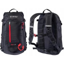 Trekkingowy plecak turystyczny z pokrowcem Hi-Tec TREK. Czarne plecaki męskie Hi-tec, bez wzorów. W wyprzedaży za 129.00 zł.