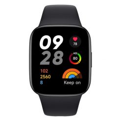 Zegarek smartwatch Redmi Watch 3. Czarne zegarki smartwatch Xiaomi. W wyprzedaży za 464.80 zł.