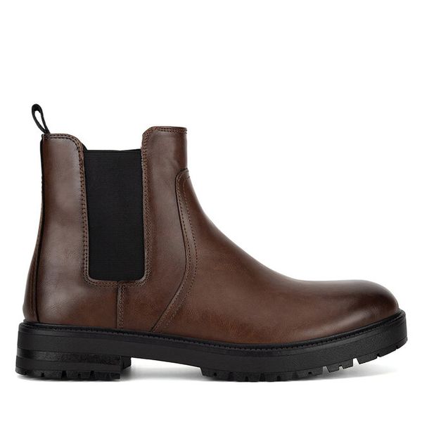 Sztyblety Lasocki. Brązowe sztyblety męskie Lasocki, bez obcasa, bez zapięcia. Za 179.99 zł.