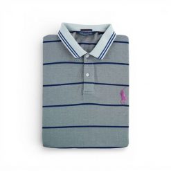 Second life - Polo krótki rękaw Mężczyźni Szary - Stan bardzo dobry. Szare koszulki polo męskie Ralph Lauren, m, bez wzorów, sportowe, bez kołnierzyka, bez ramiączek. Za 114.17 zł.