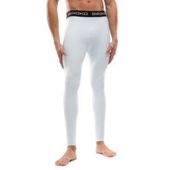 Męskie legginsy termoaktywne Sporty zimowe Siroko Meiho. Niebieskie bielizna termoaktywna męska SIROKO, l, bez wzorów. Za 126.00 zł.