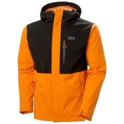 Wodoodporna kurtka Helly Hansen Juell Storm. Brązowe kurtki męskie Helly Hansen, bez wzorów, eleganckie, bez ramiączek, bez kaptura. Za 489.99 zł.