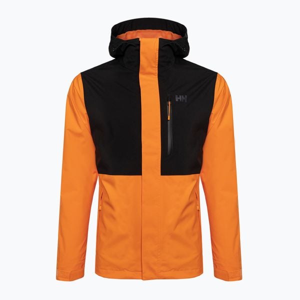 Kurtka przeciwdeszczowa męska Helly Hansen Juell Storm. Brązowe kurtki męskie Helly Hansen, m, bez wzorów, bez ramiączek, bez kaptura. Za 489.99 zł.