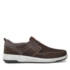 Półbuty Josef Seibel. Brązowe codzienne półbuty męskie Josef Seibel, bez wzorów, bez obcasa, bez zapięcia. Za 259.99 zł.