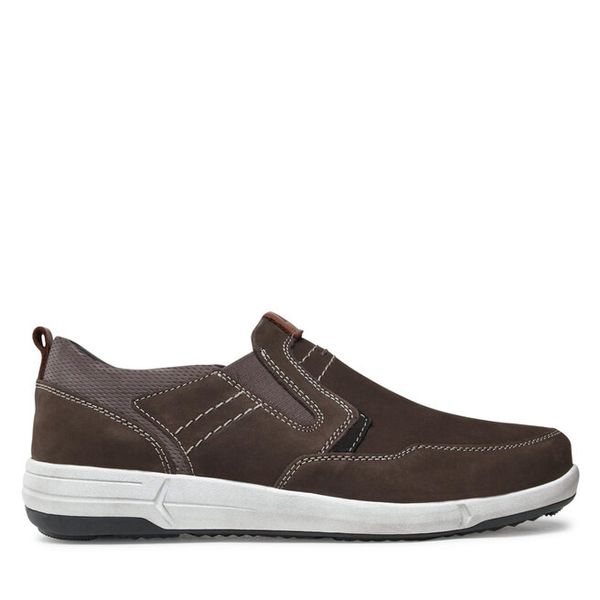 Półbuty Josef Seibel. Brązowe codzienne półbuty męskie Josef Seibel, bez wzorów, bez obcasa, bez zapięcia. Za 259.99 zł.