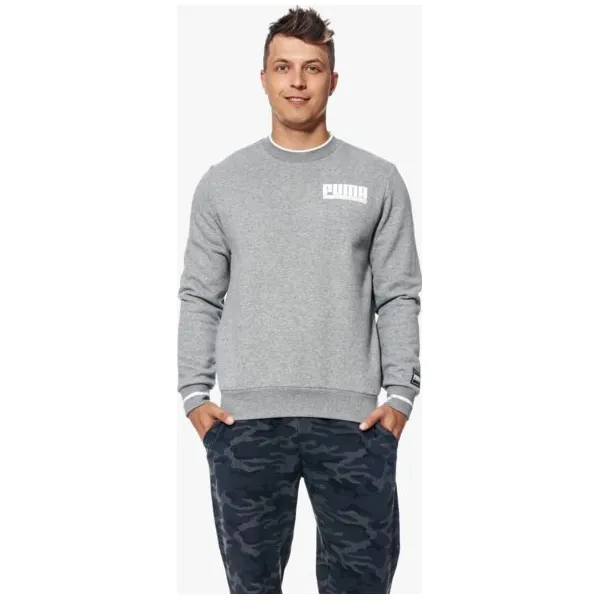 Puma Bluza Style Athletics , szary, rozmiar M. Szare bluzy nierozpinane męskie Puma, m, bez wzorów, z bawełny, bez ramiączek, bez kaptura. W wyprzedaży za 189.99 zł.