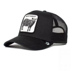 Czapka z daszkiem Goorin Bros. The Black Sheep Trucker - 101-0380-BLK. Czarne czapki męskie Goorin Bros, bez wzorów, sportowe. Za 157.00 zł.