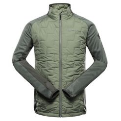 Bluza męska sportowa z wełną merino Alpine Pro Jorw. Zielone bluzy nierozpinane męskie Alpine Pro, m, bez wzorów, z wełny, sportowe, bez ramiączek, bez kaptura. W wyprzedaży za 349.00 zł.