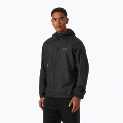 Kurtka przeciwwiatrowa męska Helly Hansen Rapide Insulator Wind. Czarne kurtki męskie Helly Hansen, m, bez wzorów, z softshellu, sportowe, bez ramiączek, bez kaptura. Za 922.00 zł.