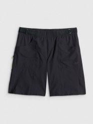 4F Spodenki rowerowe męskie - czarne XXL. Czarne szorty sportowe męskie 4f, bez wzorów, z dzianiny, wakacyjne. Za 199.99 zł.