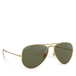 Okulary przeciwsłoneczne Ray-Ban. Żółte okulary przeciwsłoneczne męskie Ray-Ban, bez wzorów, złote. Za 639.99 zł.