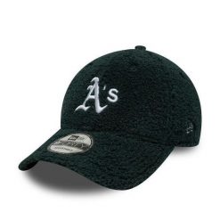 Czapka baseballowa 9Forty Oakland Athletics Winter Borg. Zielone czapki męskie New Era, bez wzorów. Za 139.30 zł.