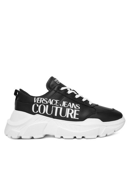 Versace Jeans Couture Sneakersy 79YA3SC1 Czarny. Czarne buty sportowe na co dzień męskie Versace Jeans Couture, m, bez wzorów, z jeansu, bez ramiączek, bez kaptura. Za 1,039.00 zł.