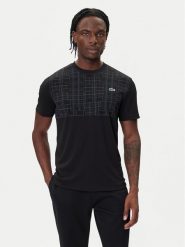 Lacoste Koszulka techniczna TH4782 Czarny Regular Fit. Czarne t-shirty sportowe męskie Lacoste, m, bez wzorów, z syntetyku, sportowe, bez ramiączek. Za 329.99 zł.