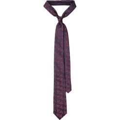 Krawat Granatowy Paisley. Niebieskie krawaty i muchy męskie LANCERTO, paisley, z mikrofibry, eleganckie. Za 79.90 zł.