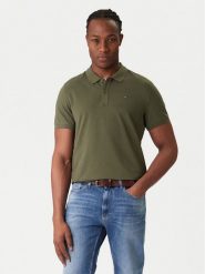 Tommy Jeans Polo DM0DM20676 Khaki Regular Fit. Brązowe koszulki polo męskie Tommy Jeans, m, bez wzorów, z bawełny, bez kołnierzyka, bez ramiączek. Za 289.99 zł.