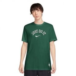 Koszulka sportowa męska Nike 6 Jdi. Zielone t-shirty sportowe męskie Nike, m, bez wzorów, sportowe, bez ramiączek. Za 209.99 zł.