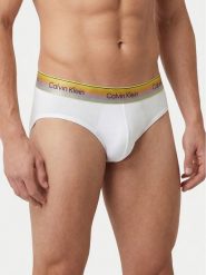 Calvin Klein Underwear Slipy LV00NB4589 Biały. Białe slipki męskie Calvin Klein Underwear, l, bez wzorów, z bawełny. Za 109.99 zł.