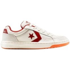Sneakers Converse Pro Blaze Classic. Białe buty trekkingowe męskie Converse, bez wzorów, ze skóry ekologicznej, bez zapięcia, trekkingowe. Za 383.01 zł.