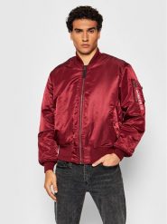 Alpha Industries Kurtka bomber Ma-1 100101 Bordowy Regular Fit. Czerwone kurtki męskie Alpha Industries, m, bez wzorów, z syntetyku, bez ramiączek, bez kaptura. Za 509.99 zł.