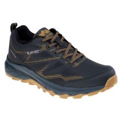 Wygodne Buty Męskie Zewnętrzne Mirati. Niebieskie buty trekkingowe męskie Hi-tec, bez wzorów, sportowe, bez obcasa, bez zapięcia. Za 285.99 zł.