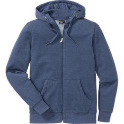 Bluza rozpinana pique z kapturem Regular Fit bonprix indygo melanż. Bluzy rozpinane męskie marki bonprix. Za 79.99 zł.
