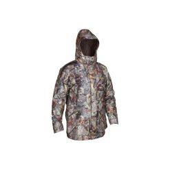 Kurtka myśliwska POSIKAM 300 IMPER camo. Brązowe kurtki męskie SOLOGNAC, z materiału. Za 349.99 zł.