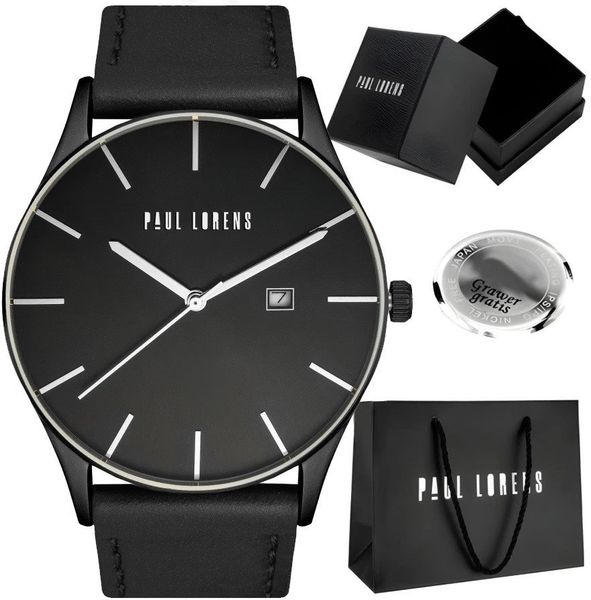Zegarek męski Paul Lorens - LONGIO-1A5 Z GRAWEREM. Zegarki męskie Paul Lorens. Za 169.00 zł.