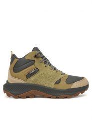 Merrell Trekkingi Tempo Sol Mid J038941 Zielony. Zielone buty trekkingowe męskie Merrell, bez wzorów, ze skóry, bez zapięcia, trekkingowe. Za 479.99 zł.