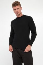 Sweter męski z wełny dziewiczej Donteo JOOP!. Swetry męskie JOOP!, bez wzorów, z wełny, bez kołnierzyka, bez ramiączek. Za 829.00 zł.